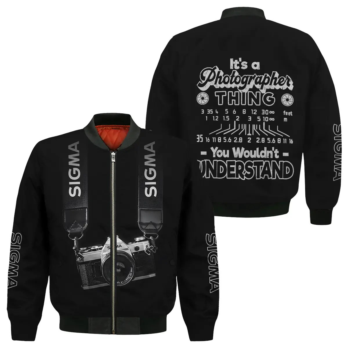It's A Photographer Thing You Wouldn't Understand Sigma Photography Videography Apparel All Over Prints BL251024A2SM - Bomber