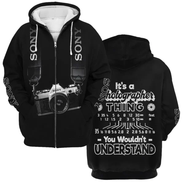 It's A Photographer Thing You Wouldn't Understand Sony Photography Videography Apparel All Over Prints BL251024A2SN - Zipper Hoodie