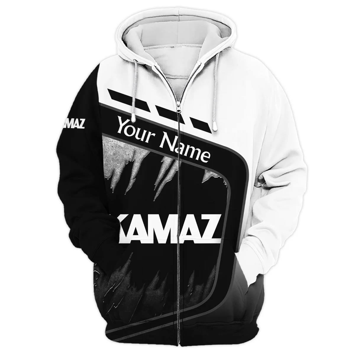 Kamaz Gift For Trucker Exclusive Logo Zipper Hoodie BLT21125KMZZHD