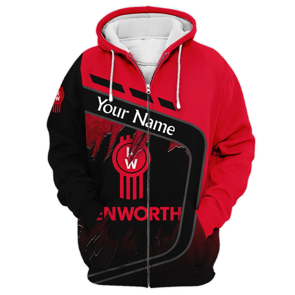Kenworth Gift For Trucker Exclusive Logo Zipper Hoodie BLT21125KWZHD