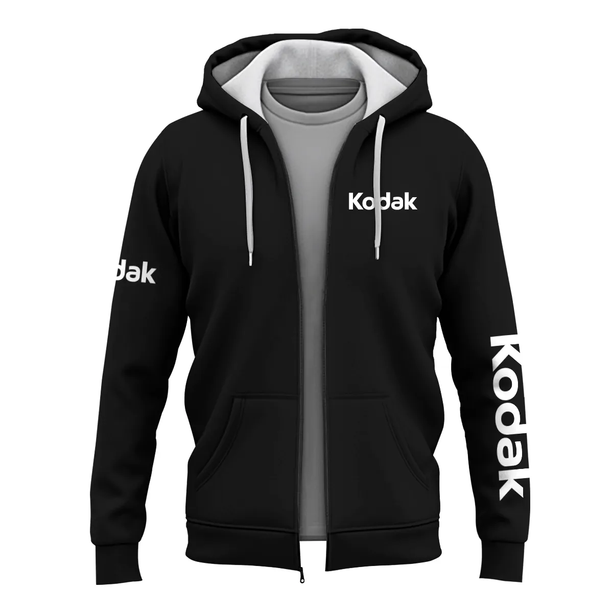 Kodak Photography Videography Exclusive Logo Zipper Hoodie BLPT231124A1KD