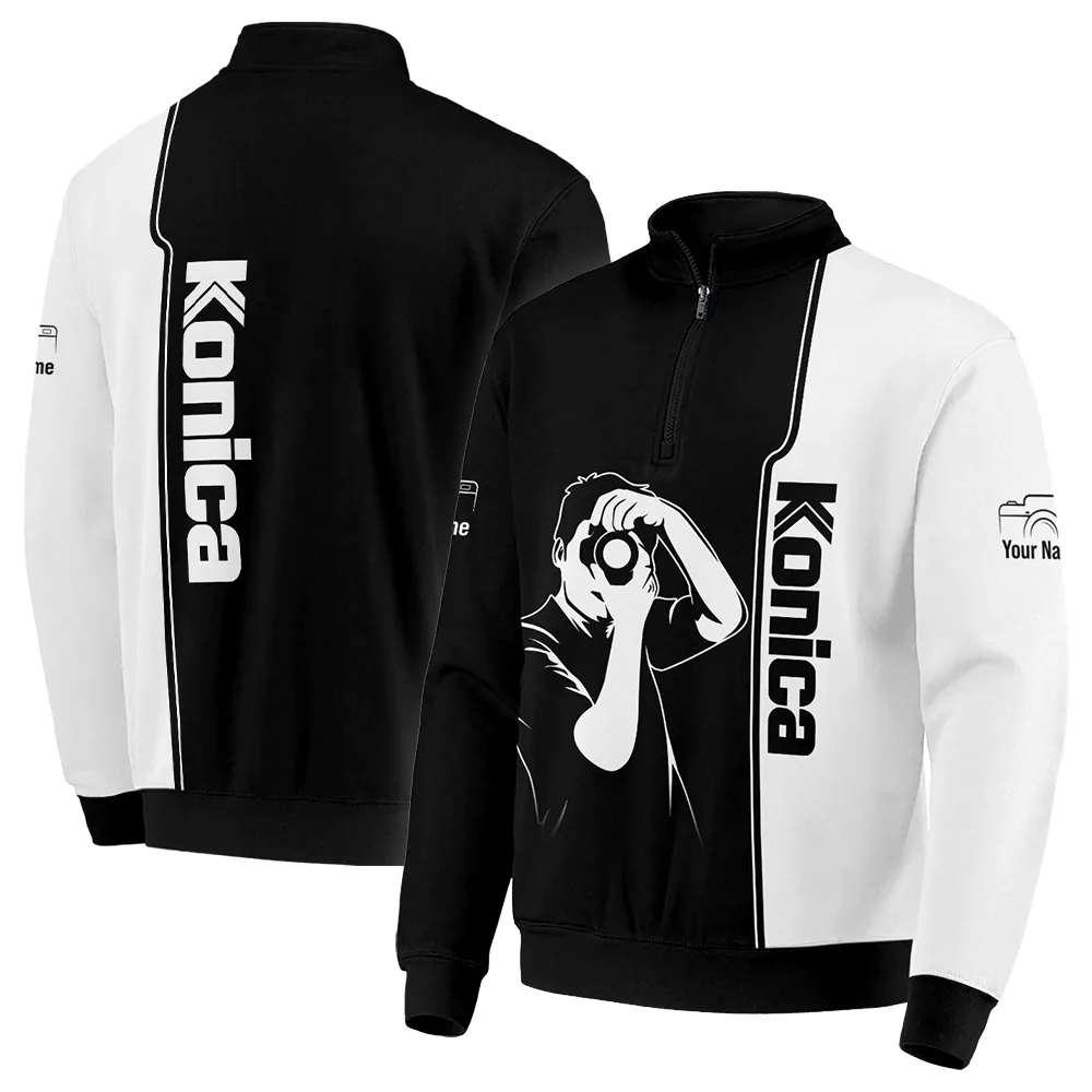 Konica Photography Videography Quarter-Zip Jacket All Over Prints BLPT141224A2KNC