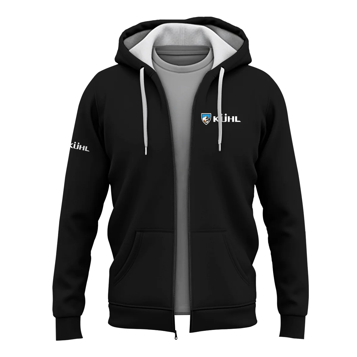 KUHL Outdoor Clothing Brand Exclusive Logo Zipper Hoodie BLBR291124A3KUH
