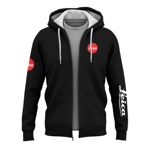 Leica Photography Videography Exclusive Logo Zipper Hoodie BLPT231124A1LC