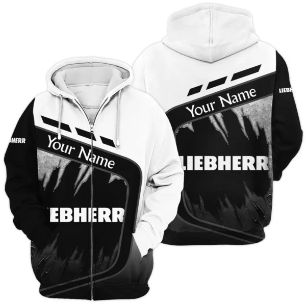 Liebherr Gift For Trucker Exclusive Logo Zipper Hoodie BLT21125LBHZHD