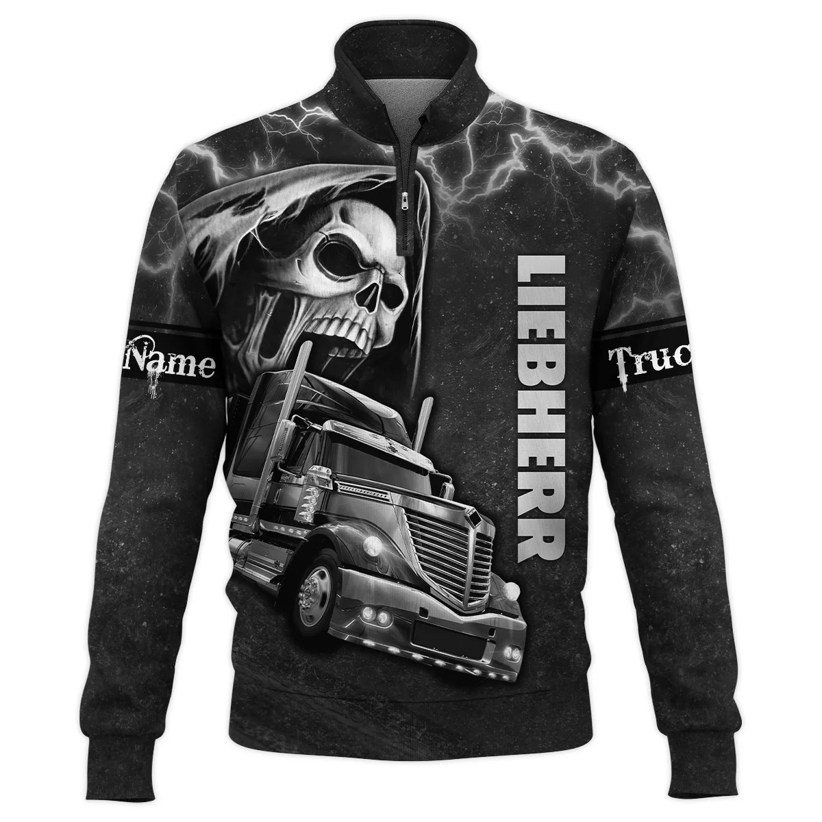 Liebherr Gift For Trucker Quarter-Zip Jacket All Over Prints BLT22125LBHQTZ