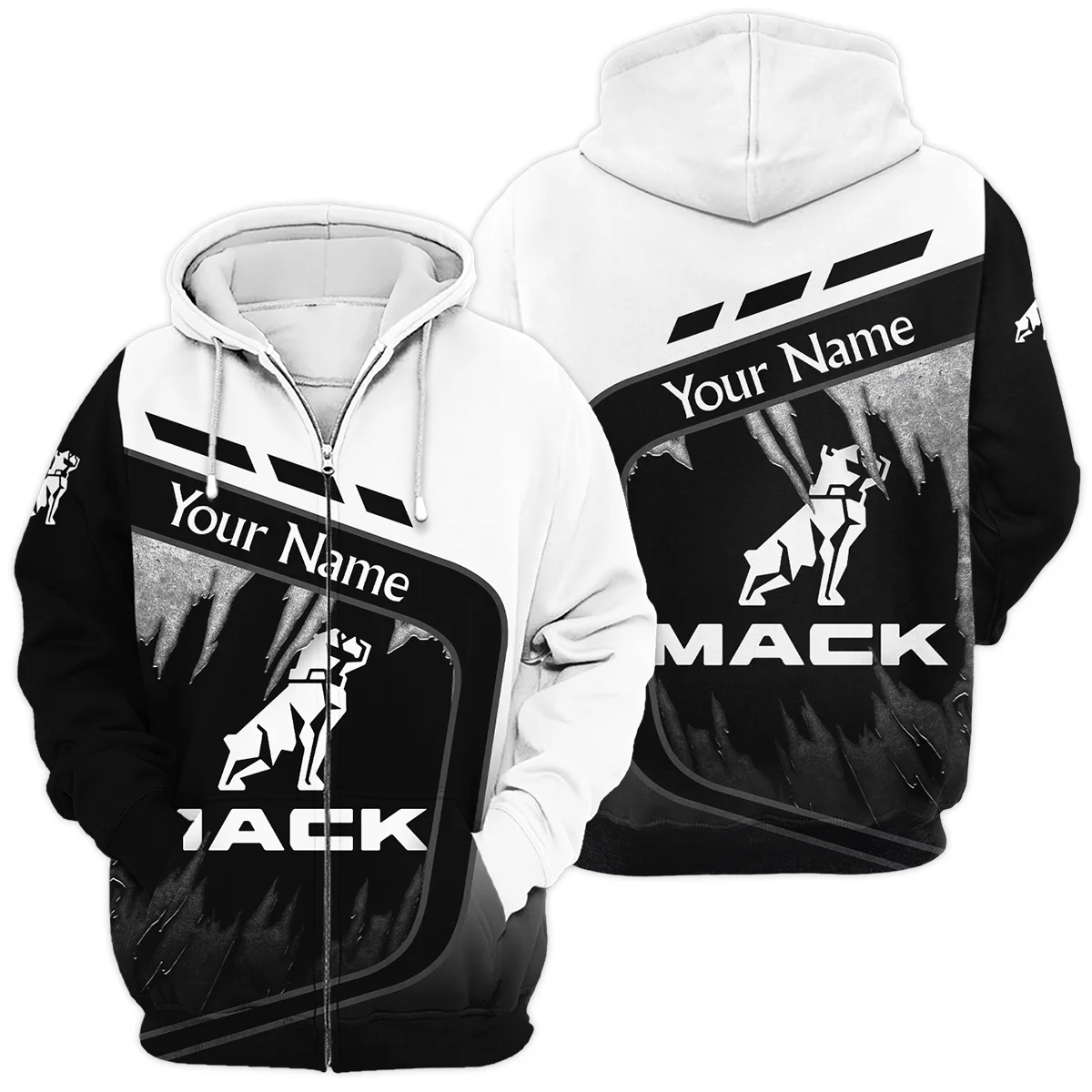 Mack Trucks Gift For Trucker Exclusive Logo Zipper Hoodie BLT21125MTZHD