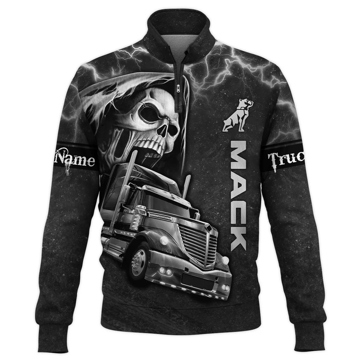 Mack Trucks Gift For Trucker Quarter-Zip Jacket All Over Prints BLT22125MTQTZ
