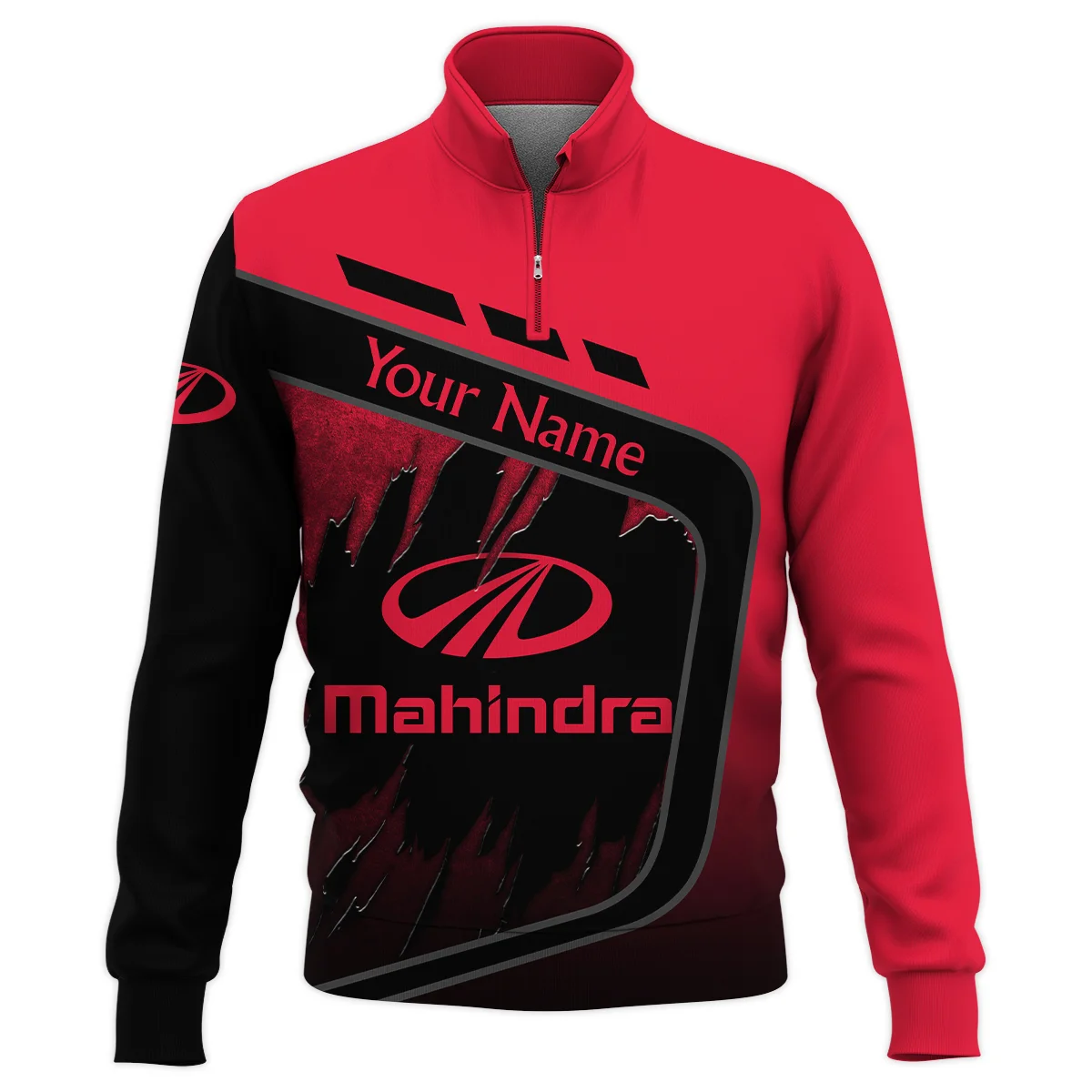 Mahindra Gift For Trucker Quarter-Zip Jacket All Over Prints BLT21125MHDQTZ
