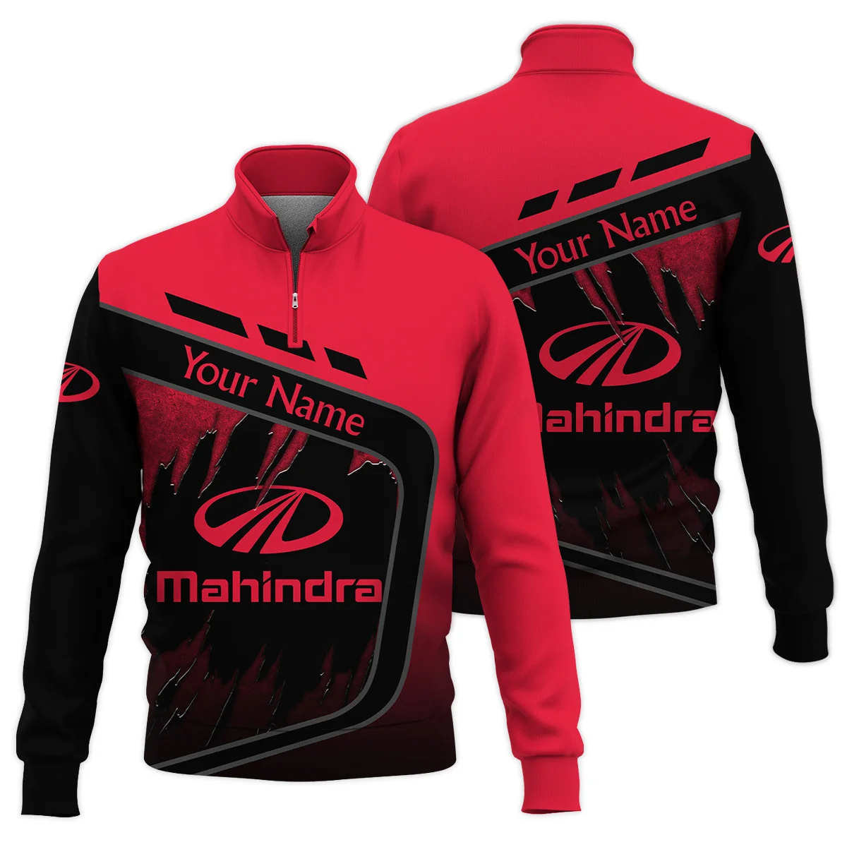 Mahindra Gift For Trucker Quarter-Zip Jacket All Over Prints BLT21125MHDQTZ