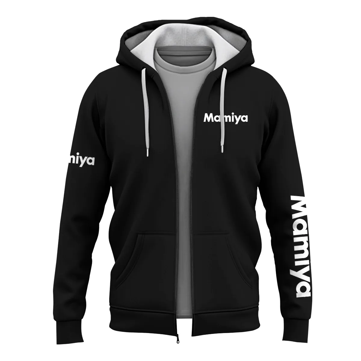 Mamiya Photography Videography Exclusive Logo Zipper Hoodie BLPT231124A1MAM