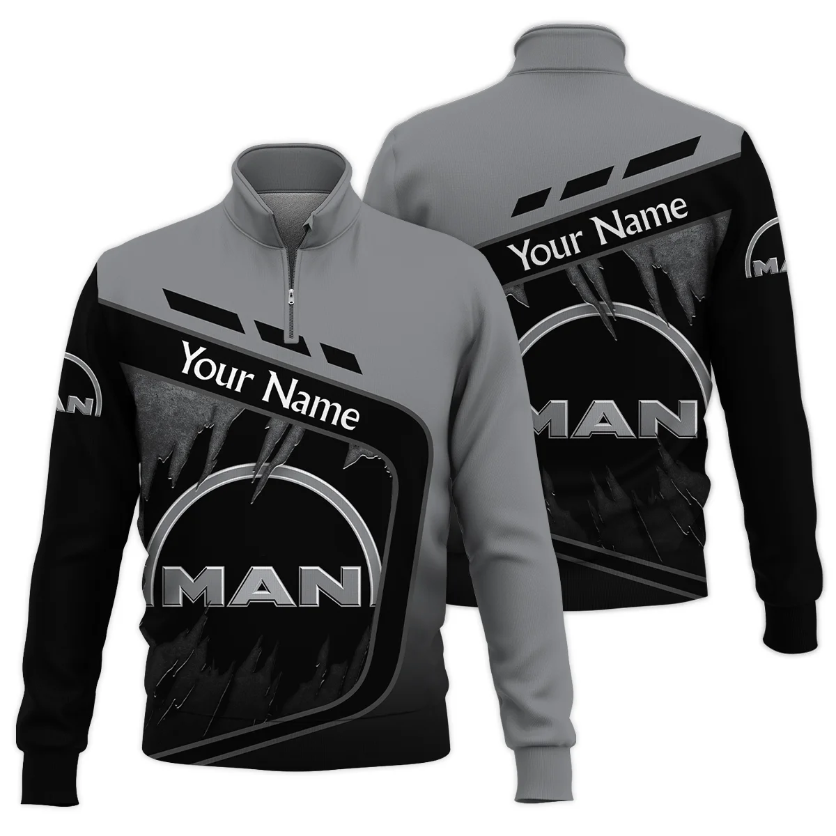 MAN Truck Gift For Trucker Quarter-Zip Jacket All Over Prints BLT21125MANQTZ
