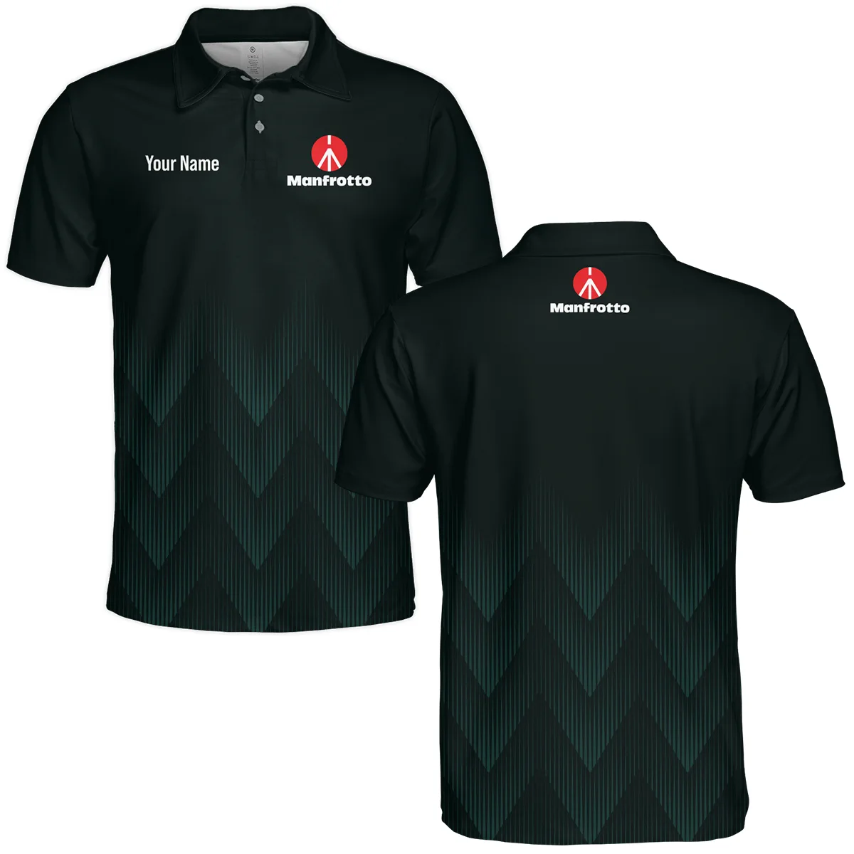 Manfrotto Photography Videography Polo Shirt All Over Prints BLGK61224A1MFT