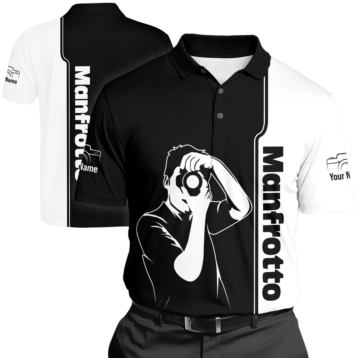 Manfrotto Photography Videography Polo Shirt All Over Prints BLPT141224A1MFT