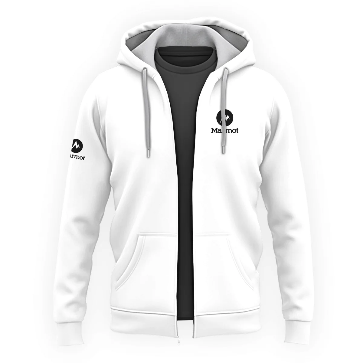Marmot Outdoor Clothing Brand Exclusive Logo Zipper Hoodie BLBR291124A4MM