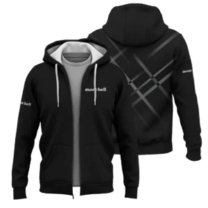 Montbell Outdoor Clothing Brand Exclusive Logo Zipper Hoodie BLBR291124A3MB