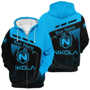Nikola Gift For Trucker Exclusive Logo Zipper Hoodie BLT21125NKLZHD