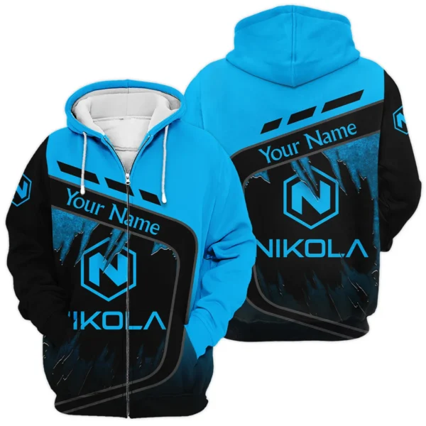 Nikola Gift For Trucker Exclusive Logo Zipper Hoodie BLT21125NKLZHD