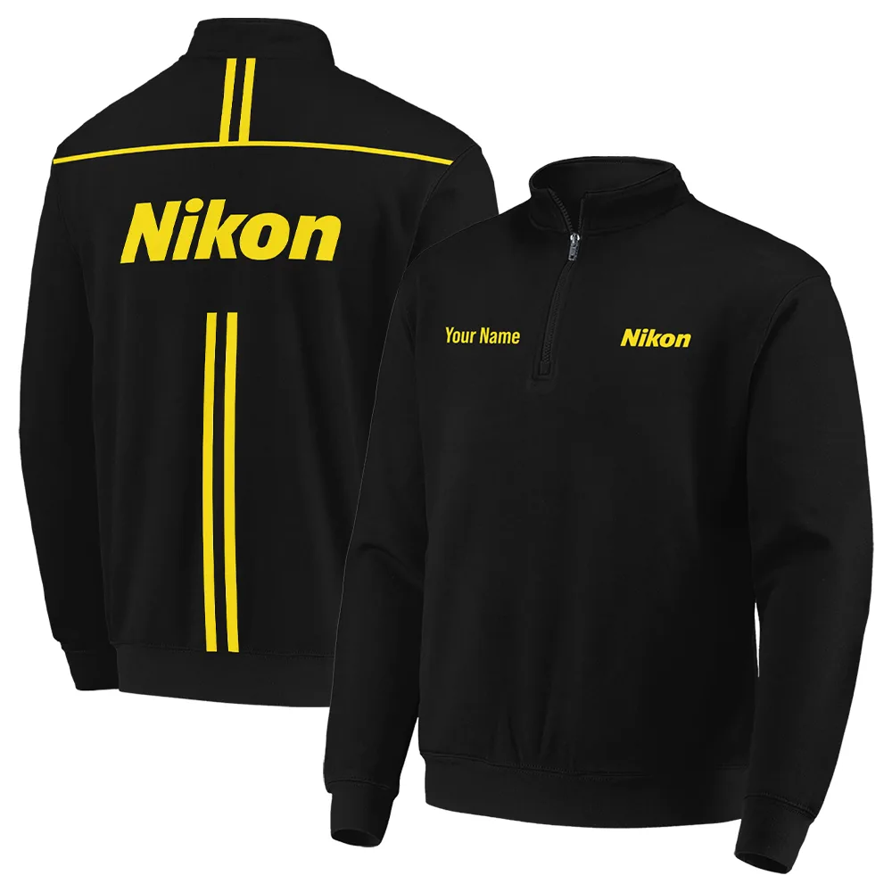 Nikon Photography Videography Quarter-Zip Jacket All Over Prints BLGK61224A2NK