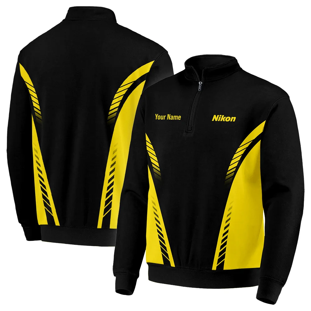 Nikon Photography Videography Quarter-Zip Jacket All Over Prints BLPT161224A2NK