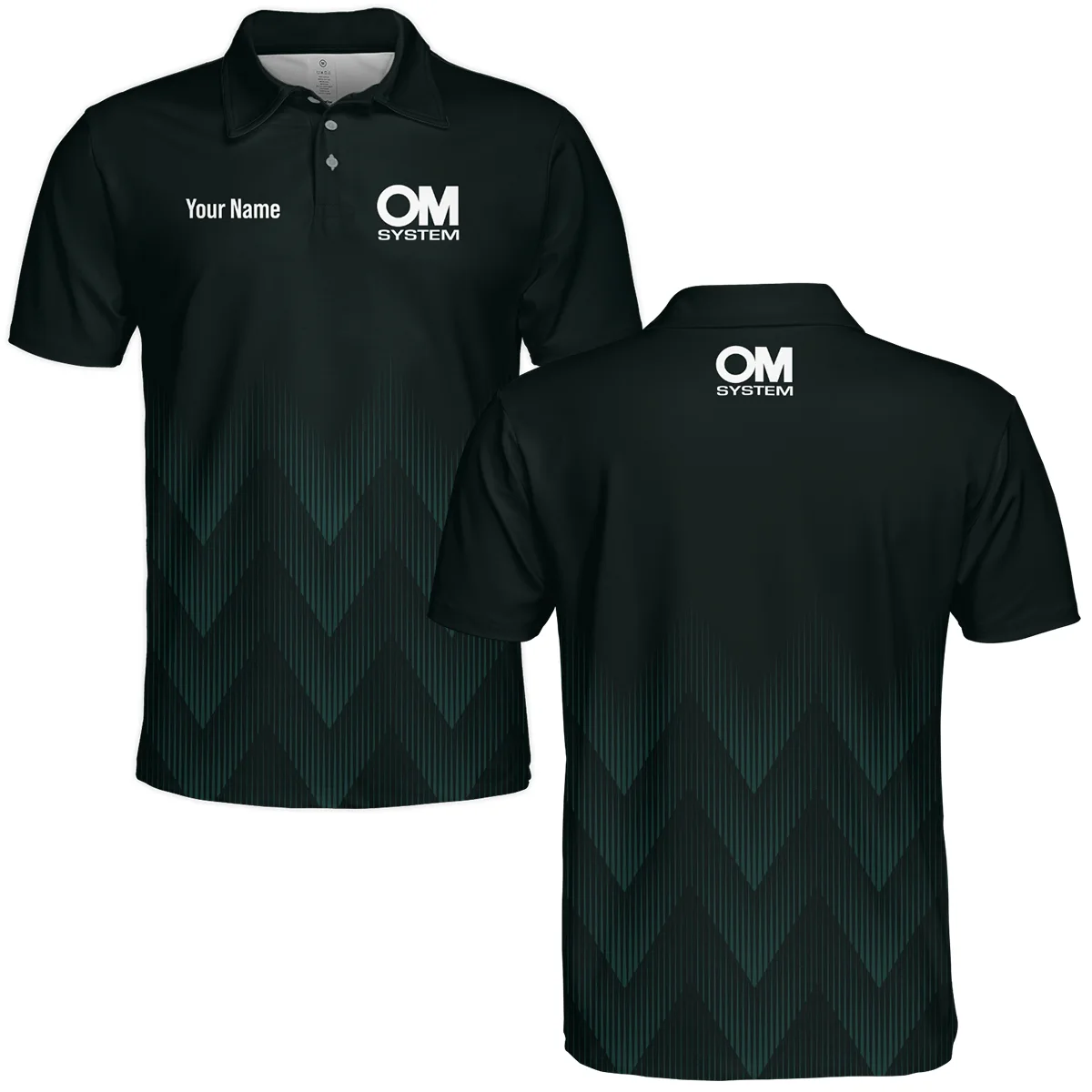OM SYSTEM Photography Videography Polo Shirt All Over Prints BLGK61224A1OM