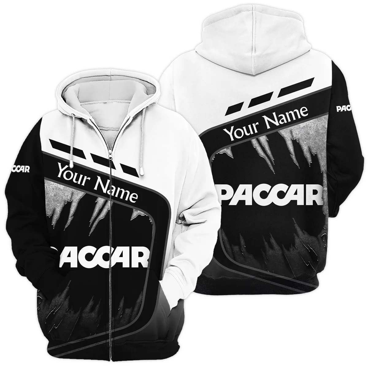 Paccar Gift For Trucker Exclusive Logo Zipper Hoodie BLT21125PACZHD