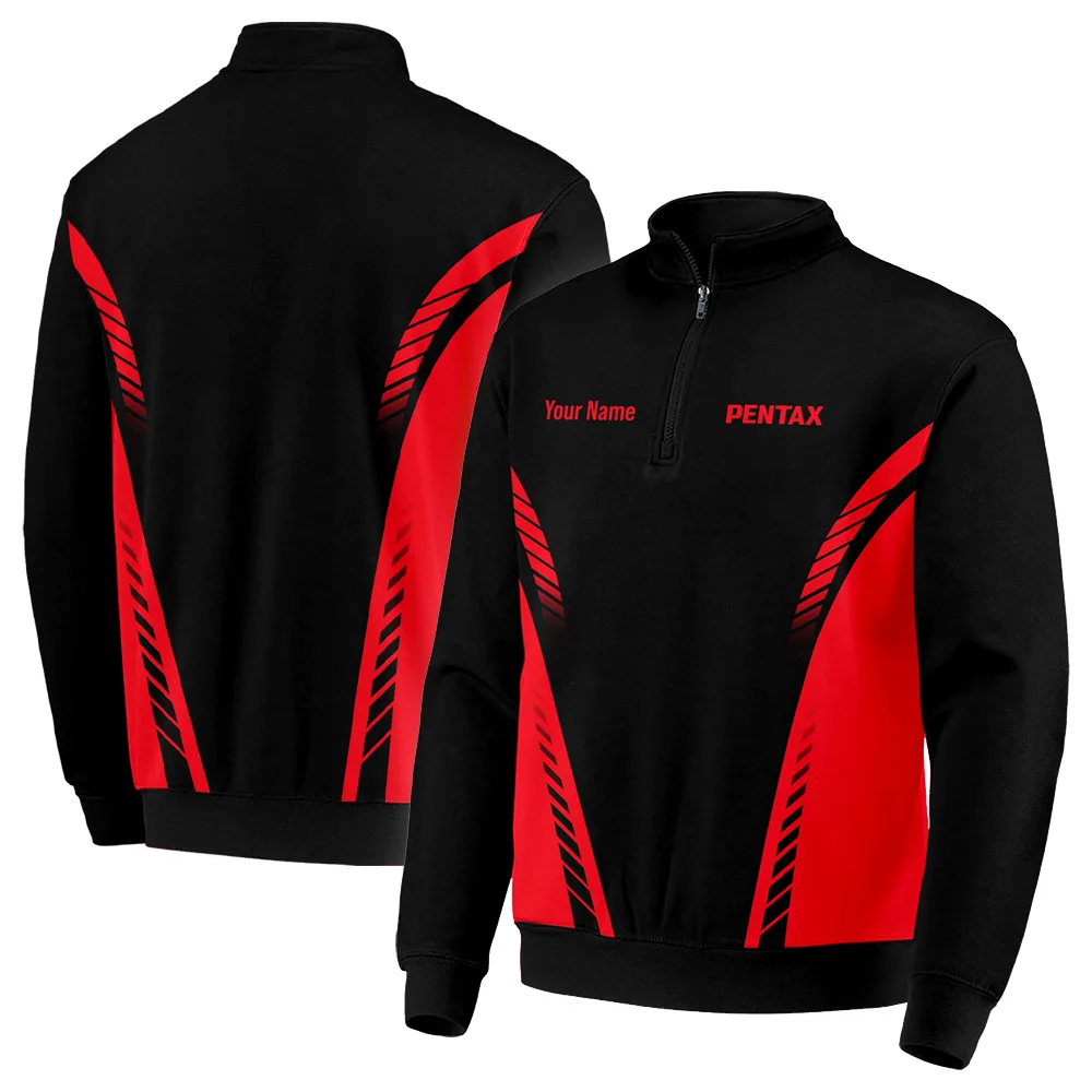 Pentax Photography Videography Quarter-Zip Jacket All Over Prints BLPT161224A2PT