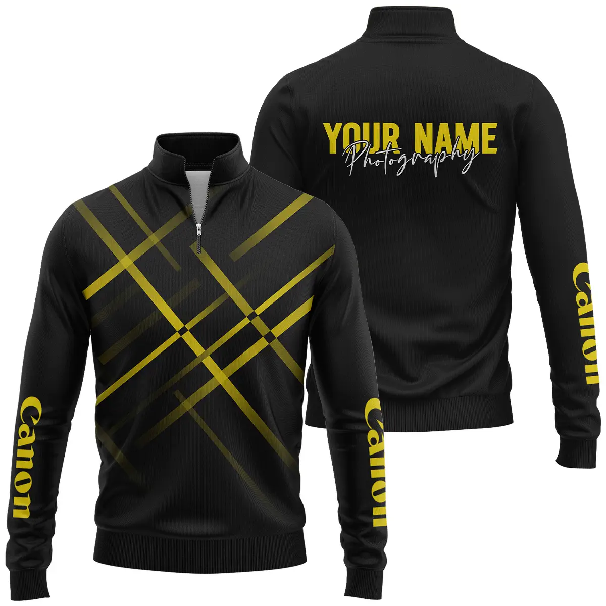 Personalized Gift Custom Name Canon Camera Photography Apparel All Over Prints BLPT101124A1CN2 - Quarter-Zip Jacket