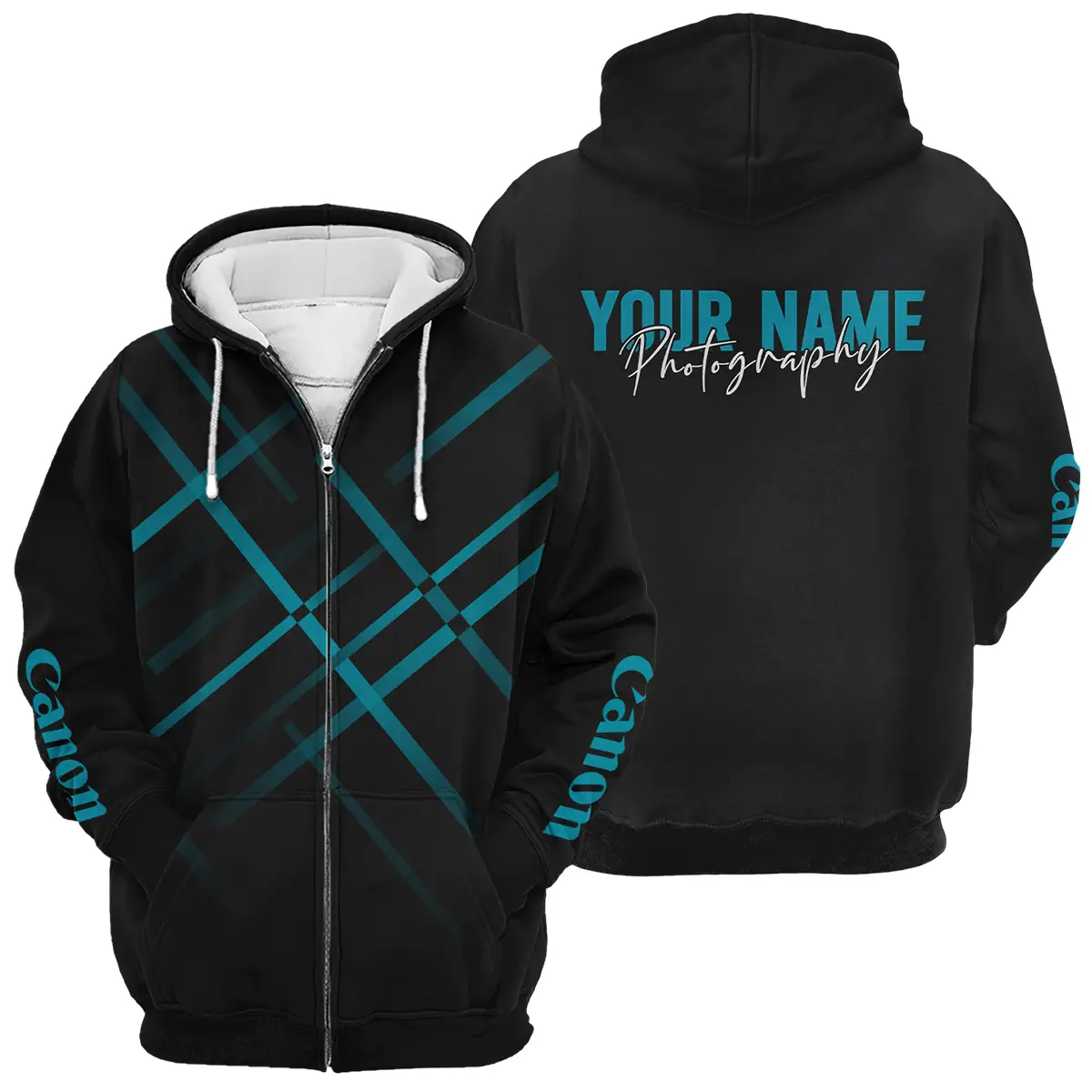 Personalized Gift Custom Name Canon Camera Photography Apparel All Over Prints BLPT101124A1CN3 - Zipper Hoodie