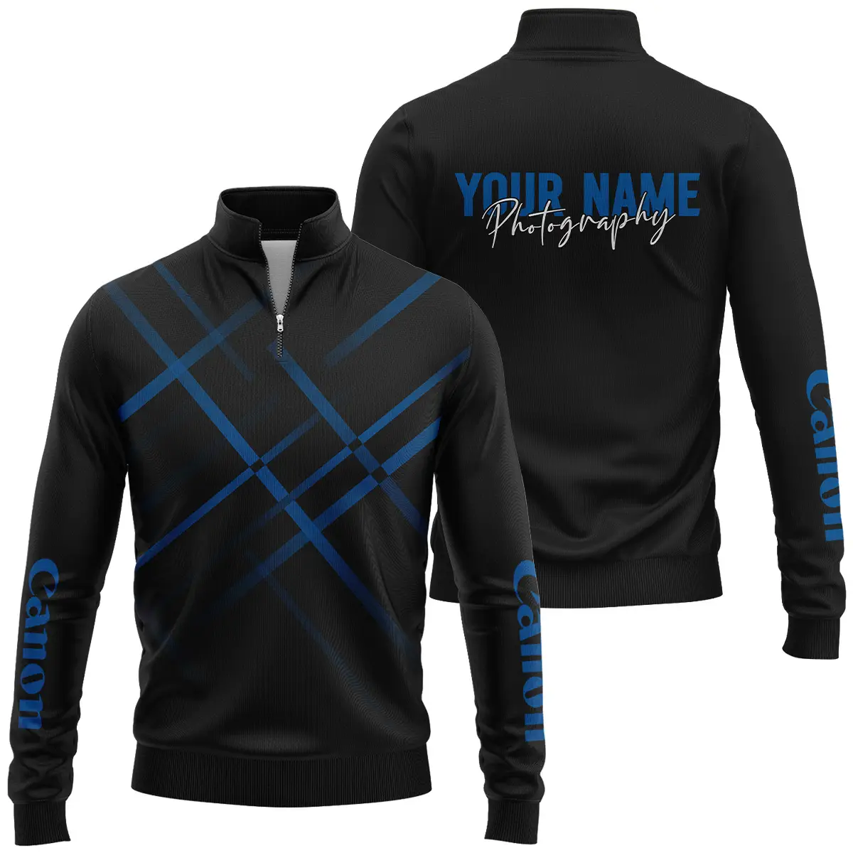 Personalized Gift Custom Name Canon Camera Photography Apparel All Over Prints BLPT101124A1CN5 - Quarter-Zip Jacket