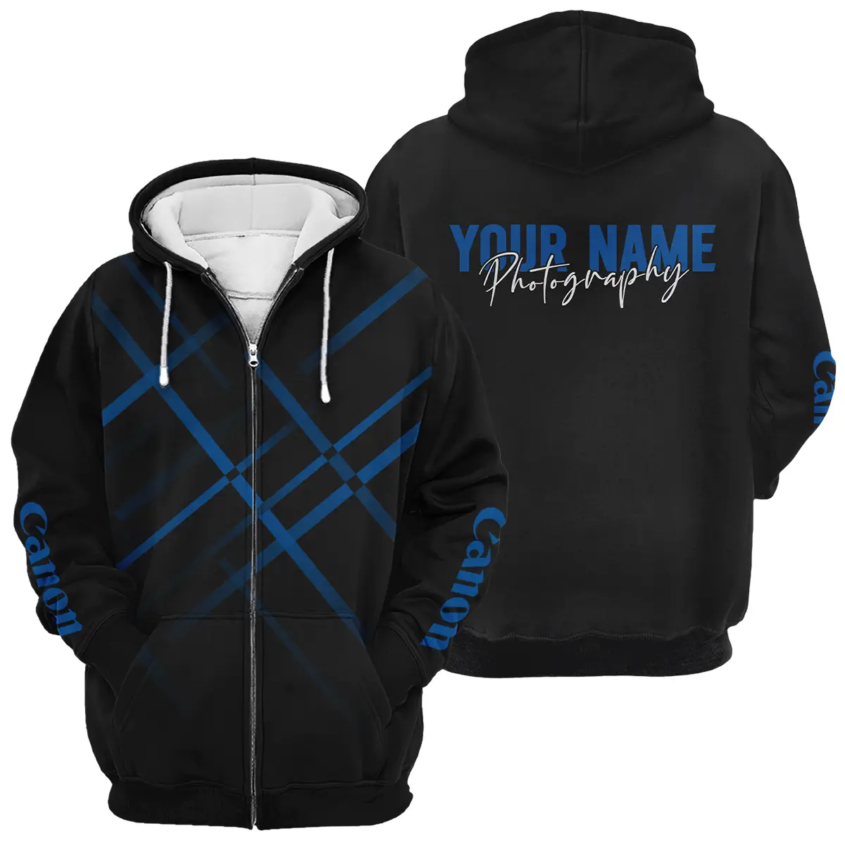 Personalized Gift Custom Name Canon Camera Photography Apparel All Over Prints BLPT101124A1CN3 - Zipper Hoodie