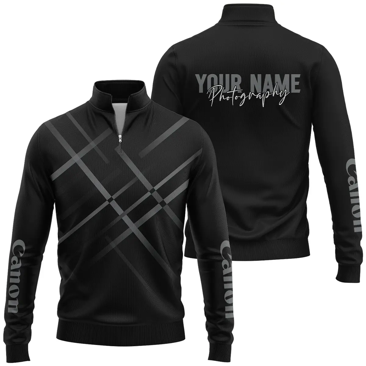 Personalized Gift Custom Name Canon Camera Photography Apparel All Over Prints BLPT101124A1CN6 - Quarter-Zip Jacket