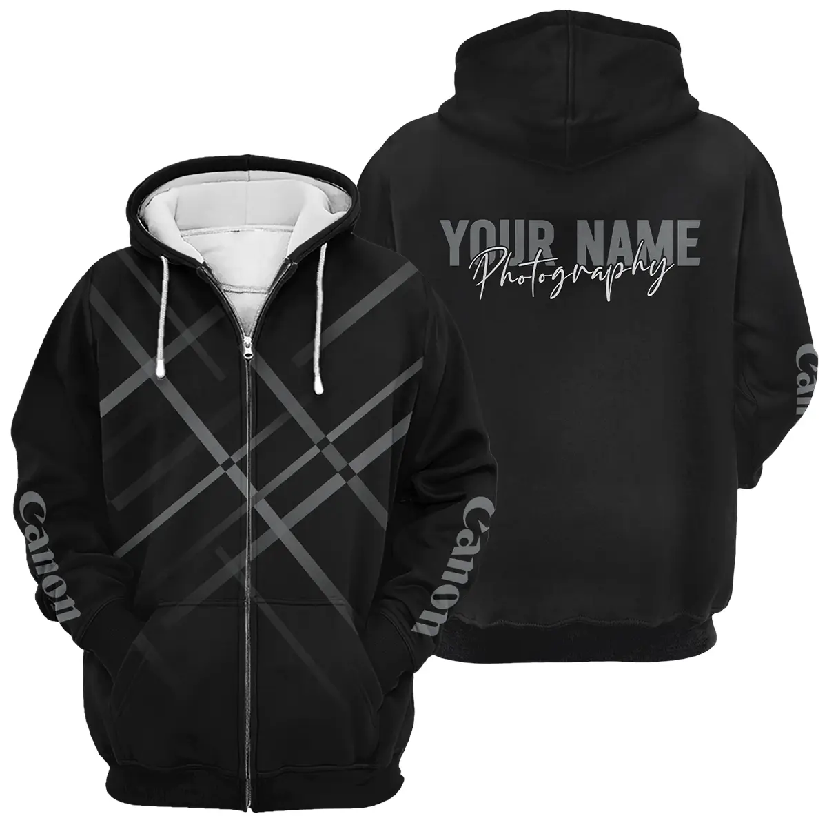 Personalized Gift Custom Name Canon Camera Photography Apparel All Over Prints BLPT101124A1CN6 - Zipper Hoodie