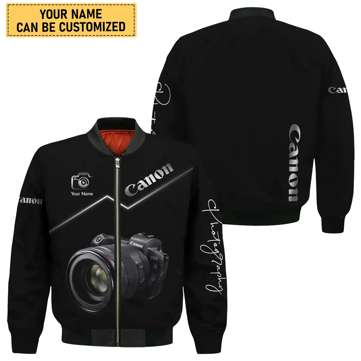 Personalized Gift Custom Name Canon Camera Photography Apparel All Over Prints BLPT81124A1CN - Bomber
