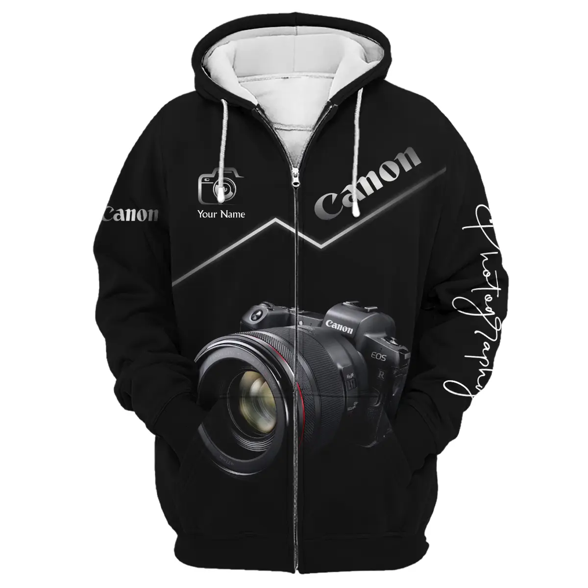 Personalized Gift Custom Name Canon Camera Photography Apparel All Over Prints BLPT81124A1CN - Zipper Hoodie