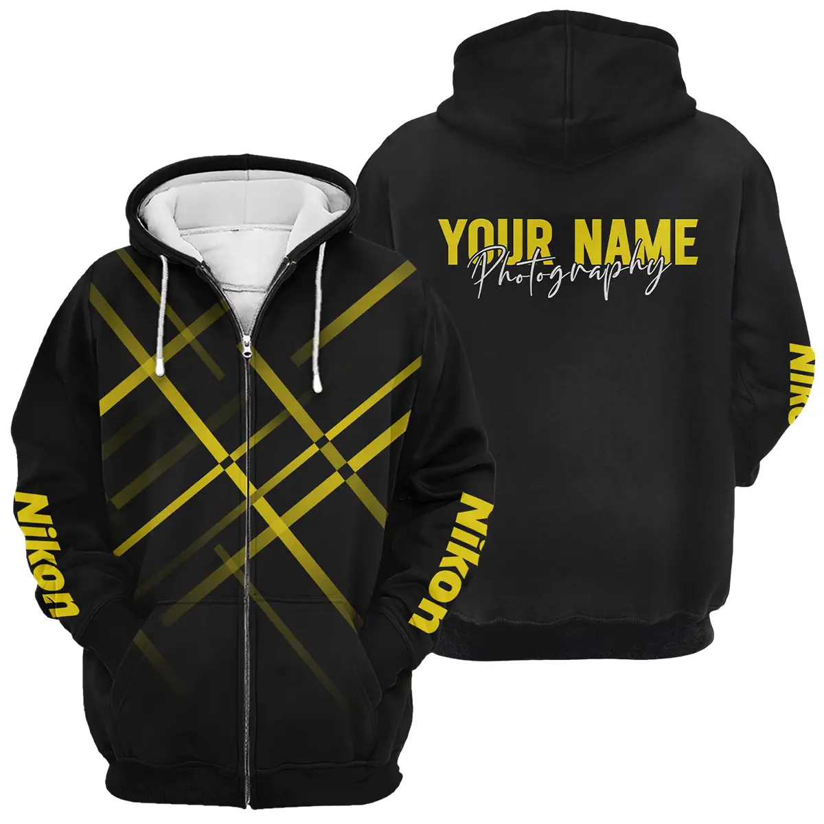Personalized Gift Custom Name Nikon Camera Photography Apparel All Over Prints BLPT101124A1NK2 - Zipper Hoodie