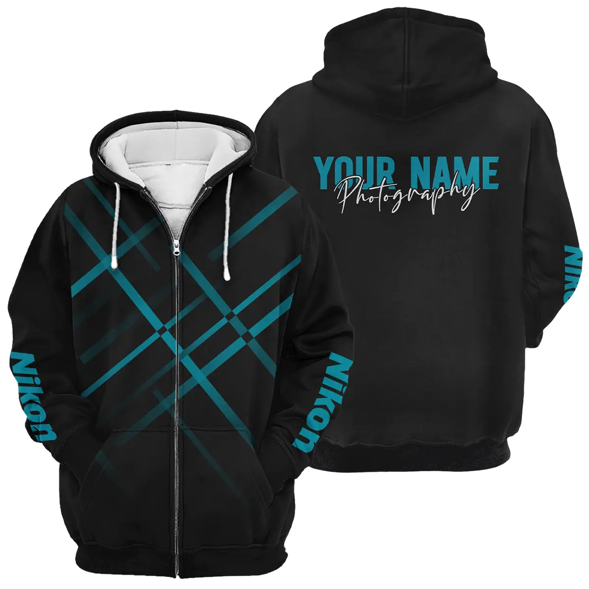Personalized Gift Custom Name Nikon Camera Photography Apparel All Over Prints BLPT101124A1NK3 - Zipper Hoodie