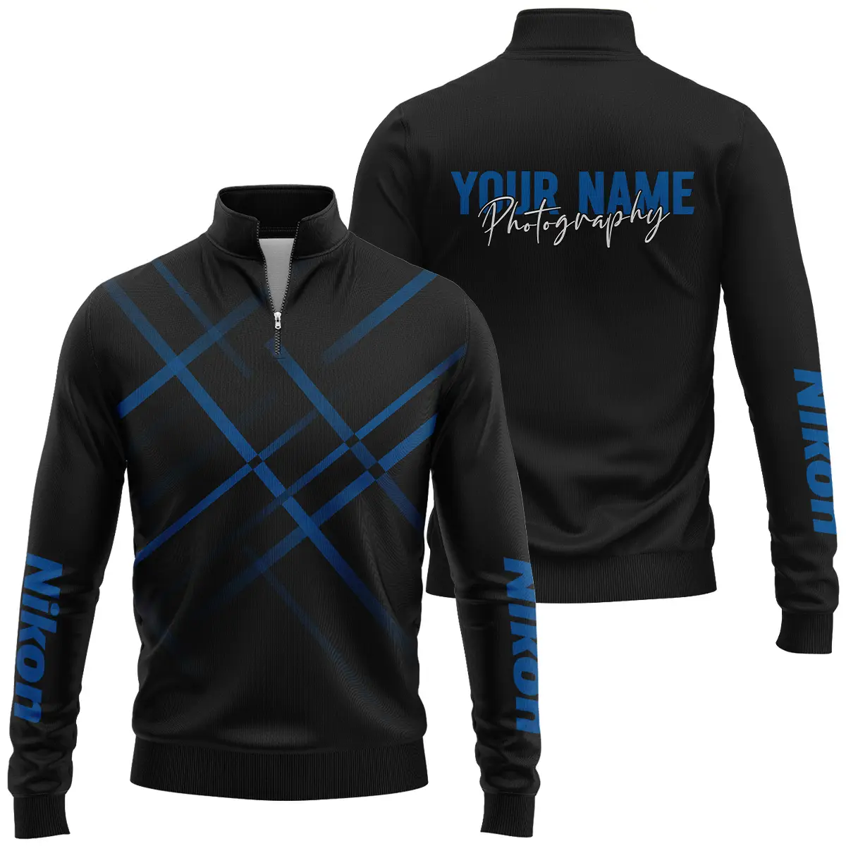 Personalized Gift Custom Name Nikon Camera Photography Apparel All Over Prints BLPT101124A1NK5 - Quarter-Zip Jacket