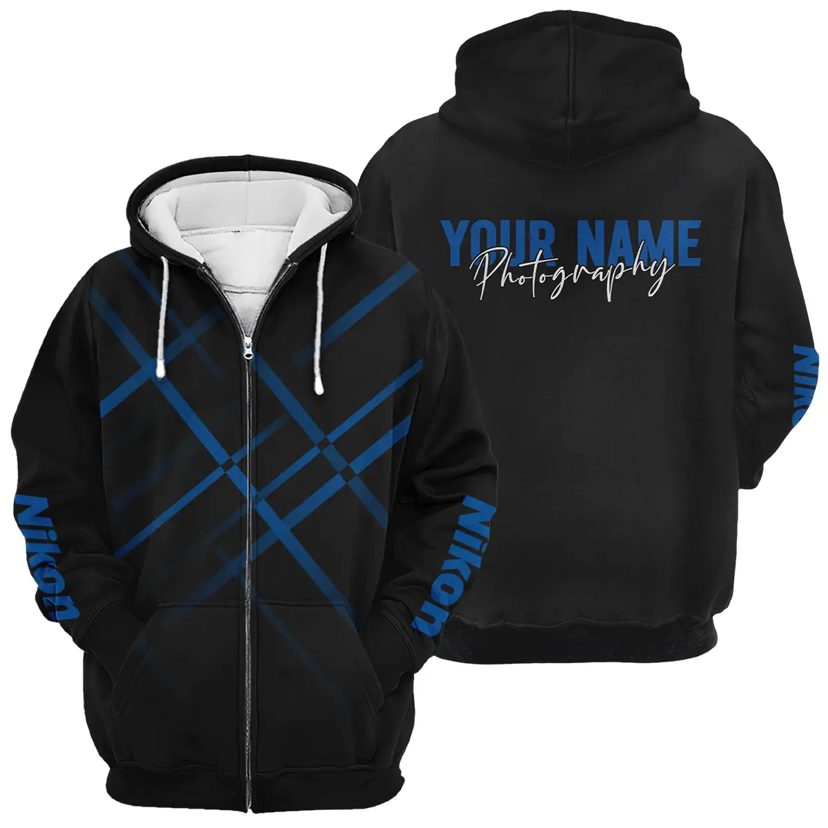 Personalized Gift Custom Name Nikon Camera Photography Apparel All Over Prints BLPT101124A1NK5 - Zipper Hoodie