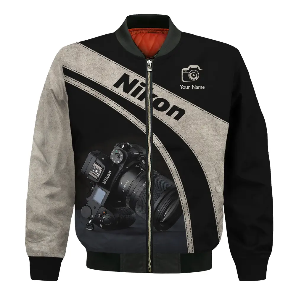 Personalized Gift Custom Name Nikon Camera Photography Apparel All Over Prints BLPT91124A1NK - Bomber