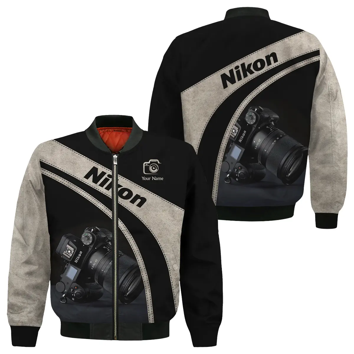 Personalized Gift Custom Name Nikon Camera Photography Apparel All Over Prints BLPT91124A1NK - Bomber