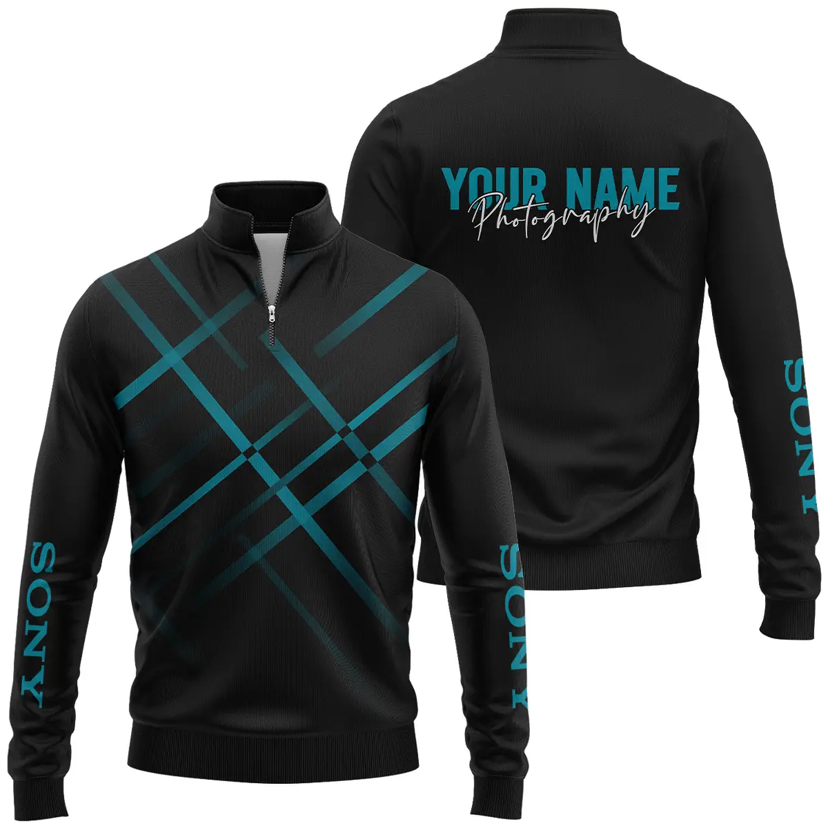 Personalized Gift Custom Name Sony Camera Photography Apparel All Over Prints BLPT101124A1SN3 - Quarter-Zip Jacket
