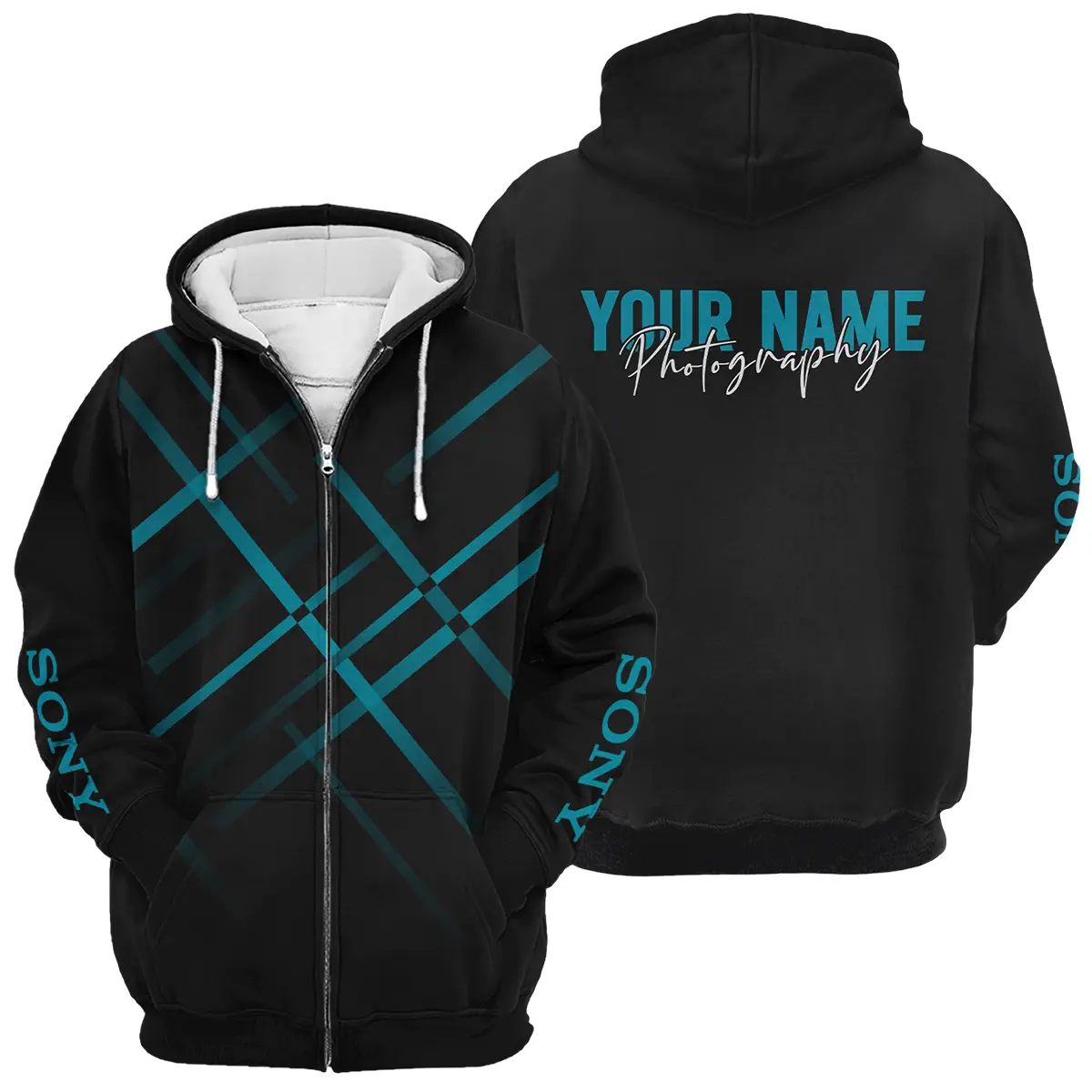 Personalized Gift Custom Name Sony Camera Photography Apparel All Over Prints BLPT101124A1SN3 - Zipper Hoodie