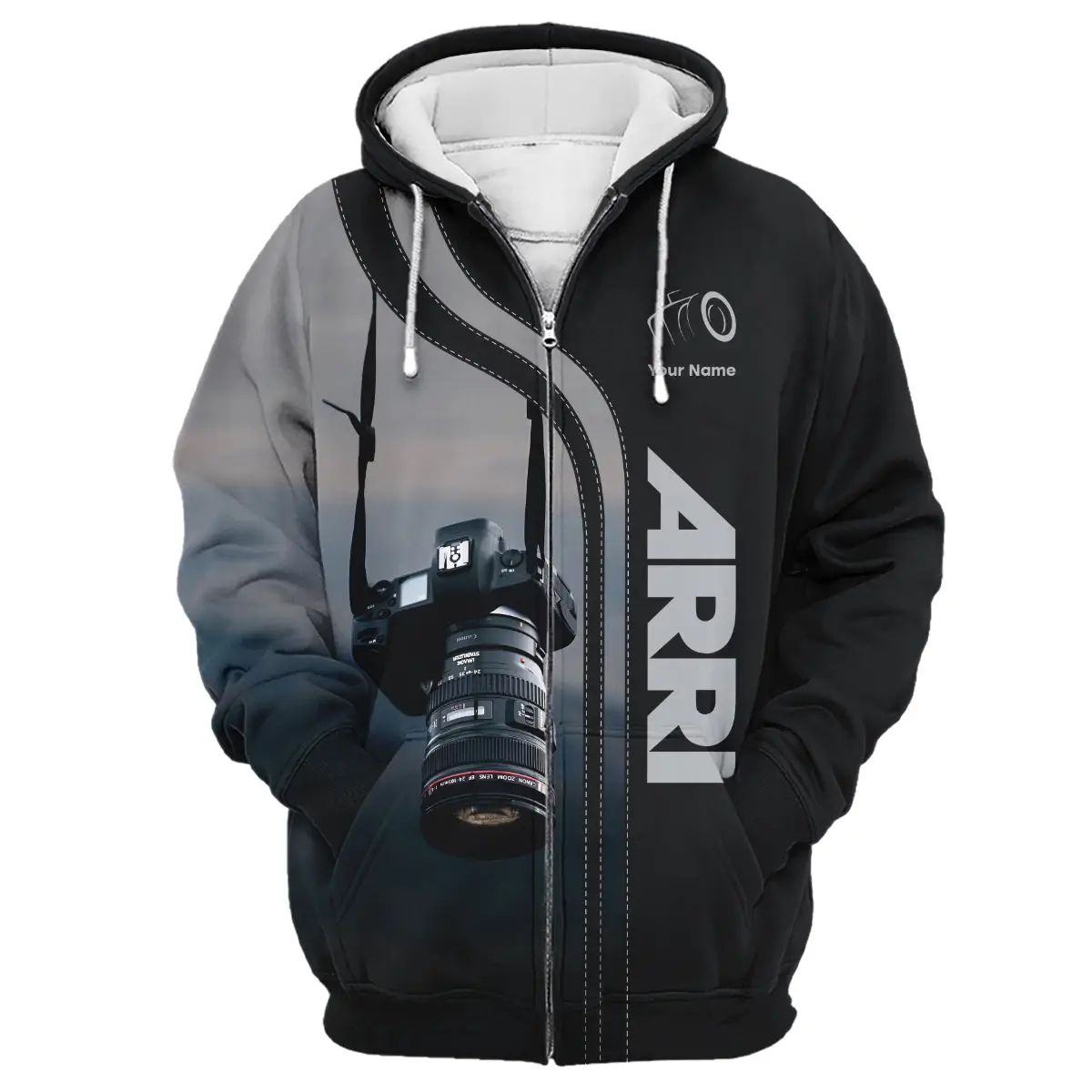 Personalized Gifts Custom Your Name Arri Photography Videography Apparel All Over Prints BL251024A1AR - Zipper Hoodie