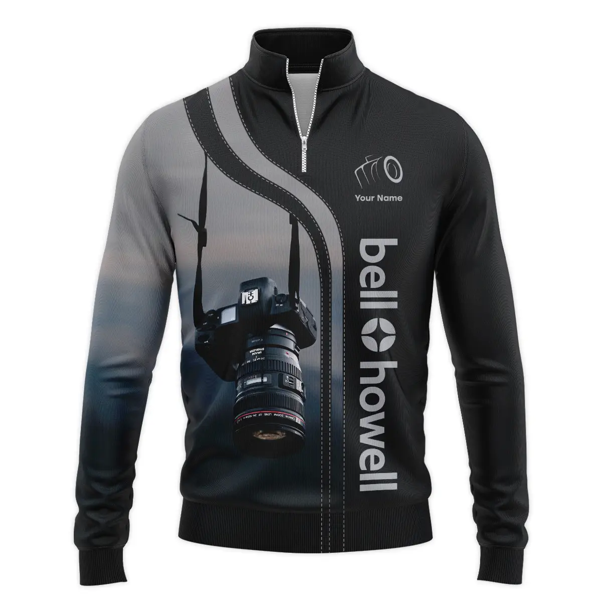 Personalized Gifts Custom Your Name Bell & Howell Photography Videography Apparel All Over Prints BL251024A1BH - Quarter-Zip Jacket