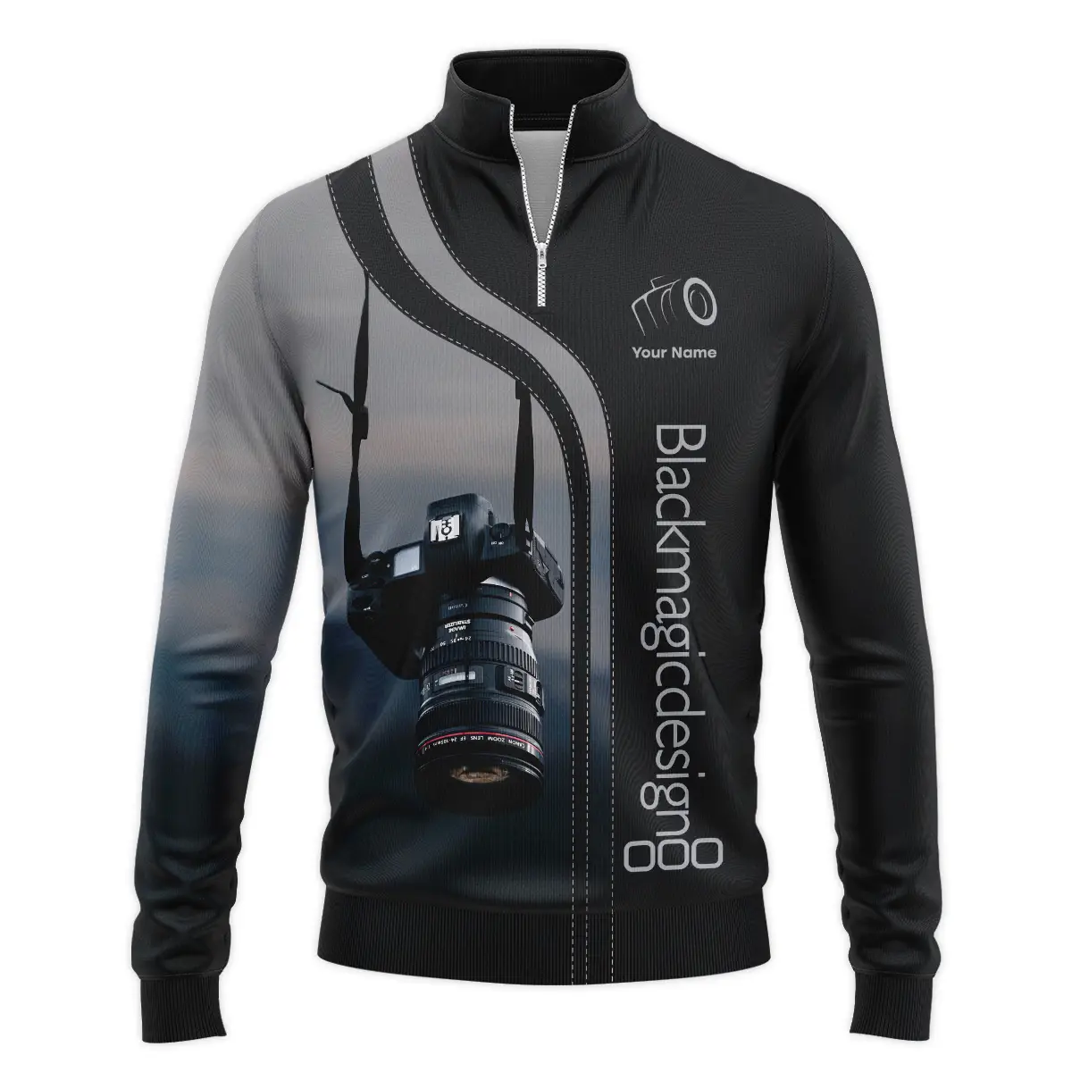 Personalized Gifts Custom Your Name Blackmagic Design Photography Videography Apparel All Over Prints BL251024A1BMD - Quarter-Zip Jacket