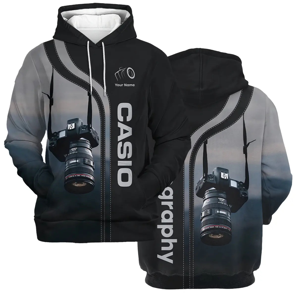 Personalized Gifts Custom Your Name Casio Photography Videography Apparel All Over Prints BL251024A1CS - Hoodie