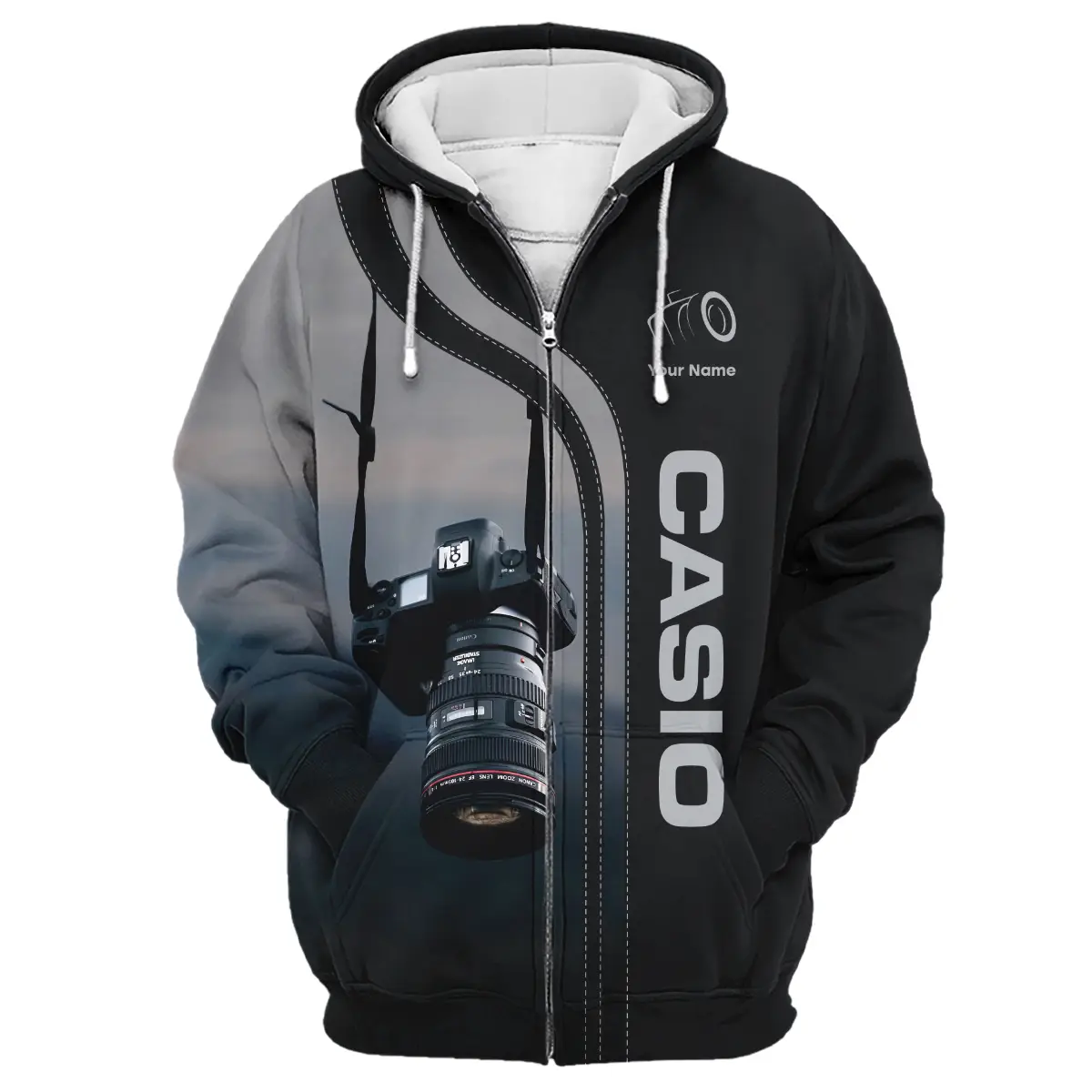 Personalized Gifts Custom Your Name Casio Photography Videography Apparel All Over Prints BL251024A1CS - Zipper Hoodie