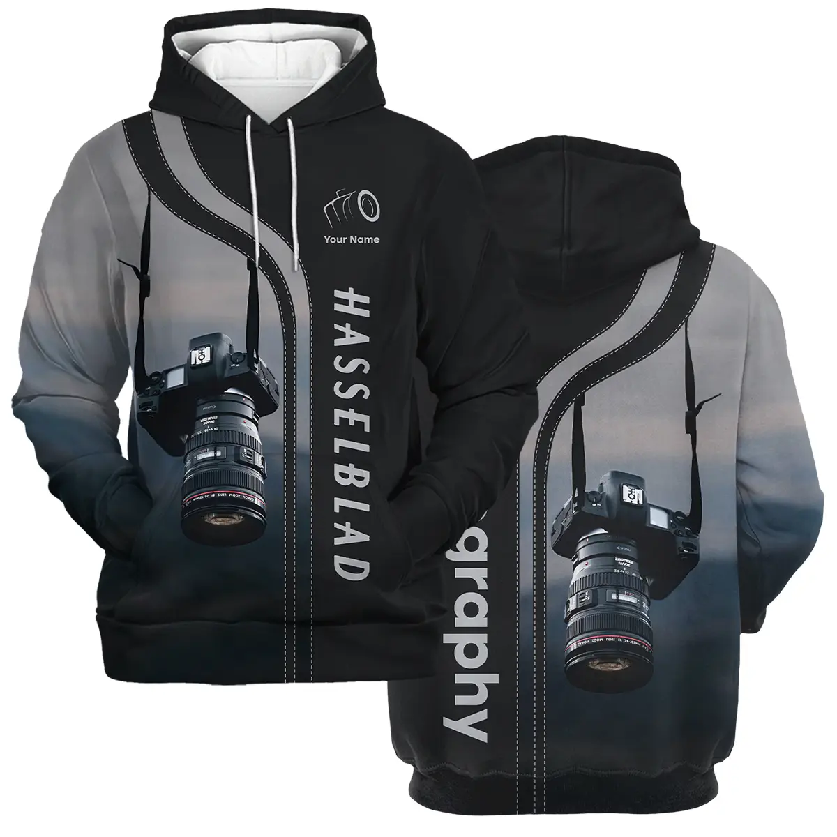 Personalized Gifts Custom Your Name Hasselblad Photography Videography Apparel All Over Prints BL251024A1HSB - Hoodie
