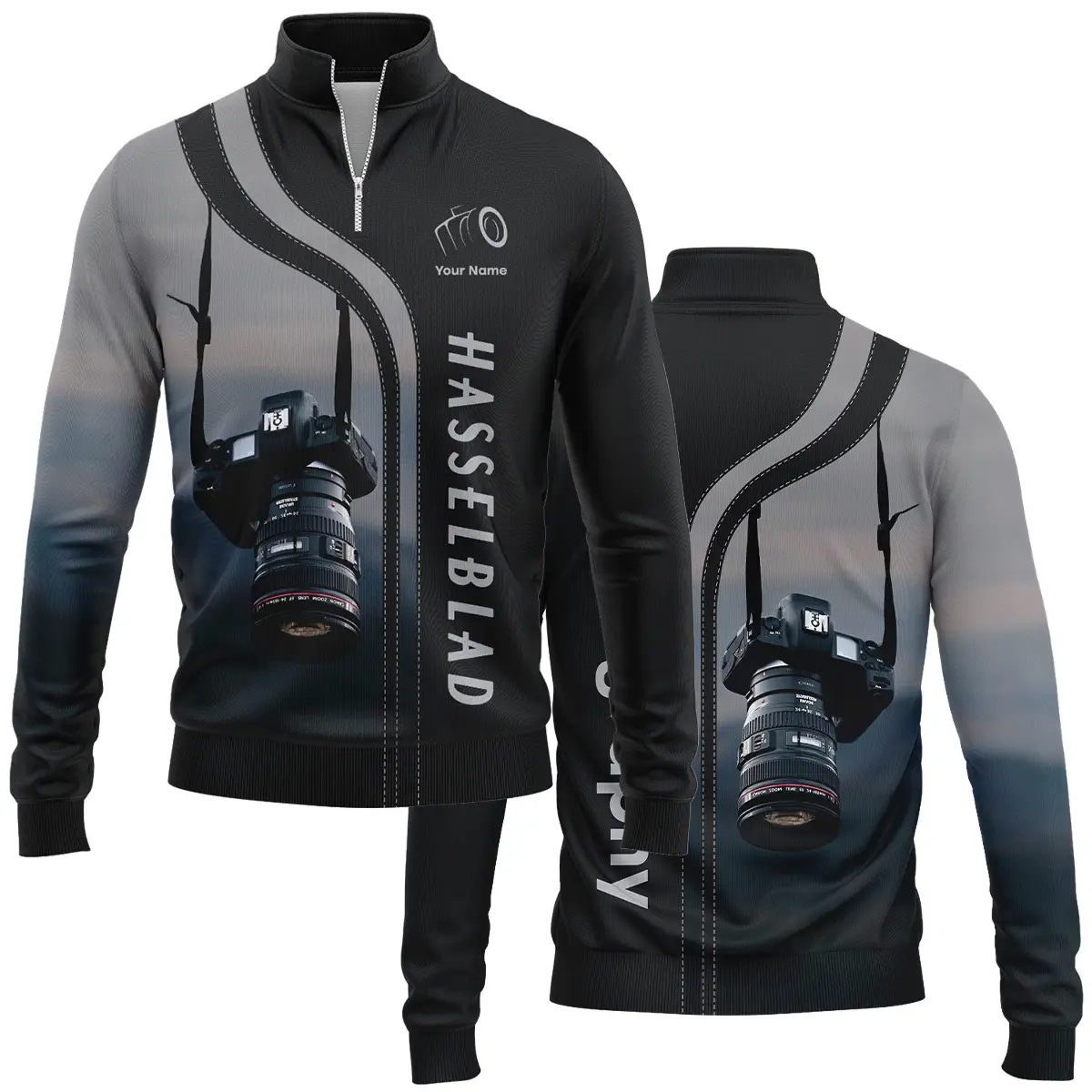 Personalized Gifts Custom Your Name GoPro Photography Videography Apparel All Over Prints BL251024A1GP - Quarter-Zip Jacket